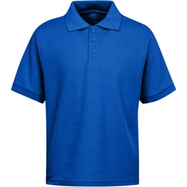 Premium Wear Men's Polo Shirts – Short Sleeves Stain Guard Polo Shirts for Men (Small, Royal Blue)