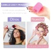63 Tubos Para Rizar Cabello Abrazadera Plástica Para Cabello