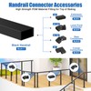 BLIKA 1Pack 4FT Stainless Steel Black Cable Railing Handrails for