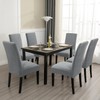 Chair Covers for Dining Chairs,Kitchen Chairs Cover Set of 6,Light