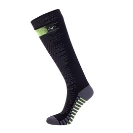 OTTERSHELL Waterproof socks winter knee-high for outdoor activities, breathable, outdoor activities such as mountain hiking, unisex., Black-Long