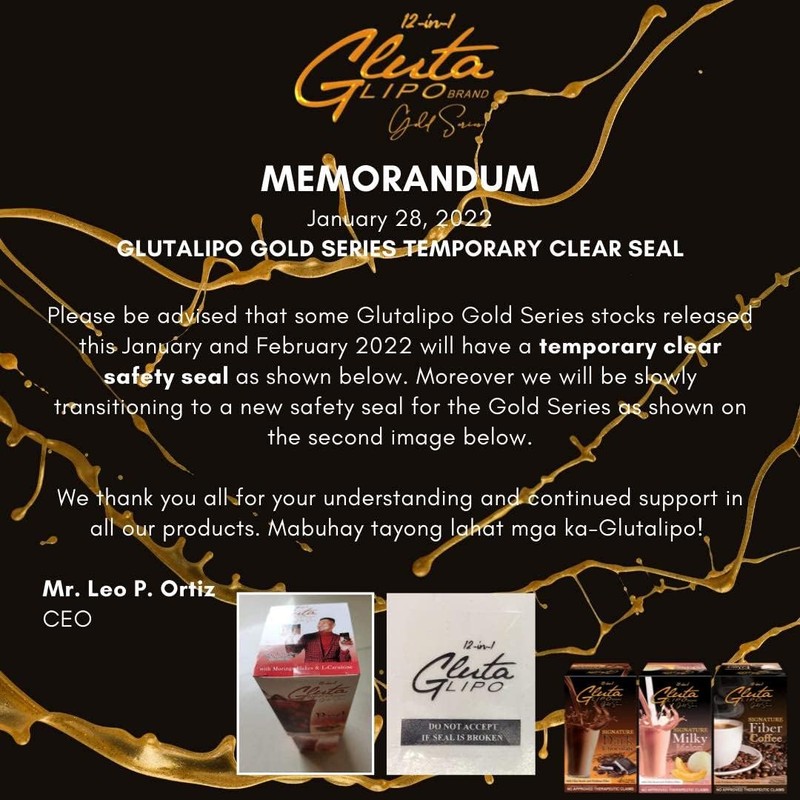 12 in 1 Gluta Lipo Gold Series Dark Chocolate -