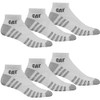Cat Caterpillar 6 Pairs Work Light Trainers Socks Sizes 39-50