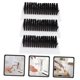 SAFIGLE 3Pcs Double Sided Soft Bristle Nail Brush Non Slip High Temperature Resistant Hand Scrubbers for Fingernail Cleaning Cuticle Care and Debris Removal Portable Household Multi