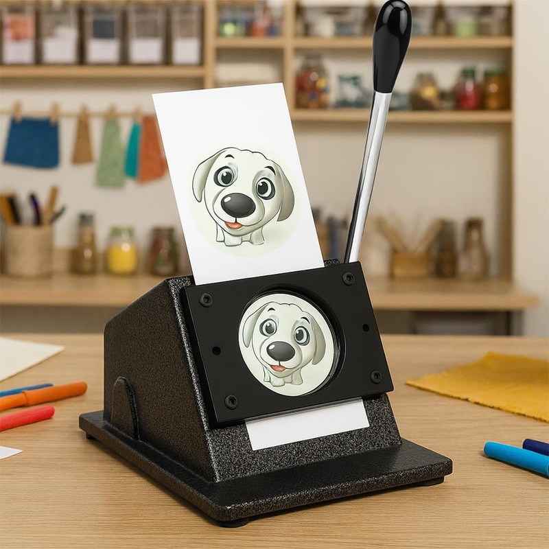 1 Inch Circle Punch Cutter Button Maker Machine for Paper
