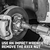 Powerbuilt 35mm Axle Nut Socket, 1/2-Inch Drive, 6 Point, Remove