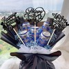 ZHUOWEISM 12 PCS Happy Father's Day Centerpiece Sticks Double Sided