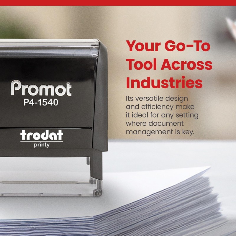 Promot Certified Copy - Self Inking Rubber Stamp - Ink