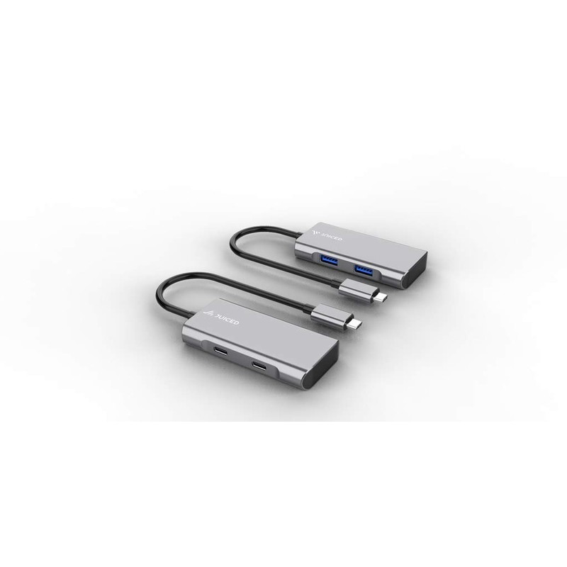 Juiced Systems QuadHUB - USB-C 4 Port Portable USB Hub