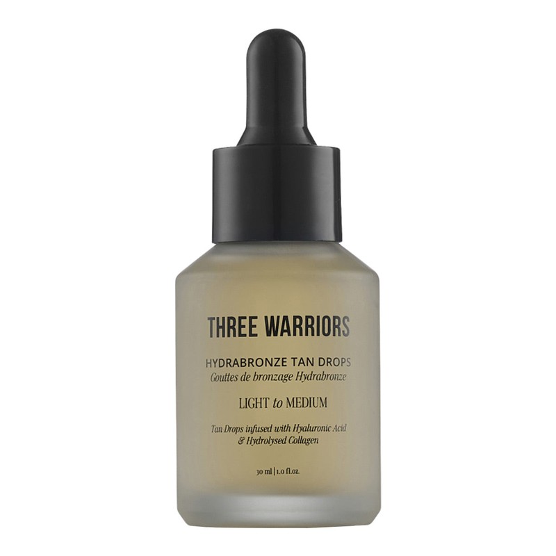 Three Warriors Hydrabronze Face Tan Drops, Medium-Dark 30ml
