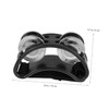 BIUDECO 2pcs Adjustable Foot Tambourine Percussion Instrument Black Creative Music