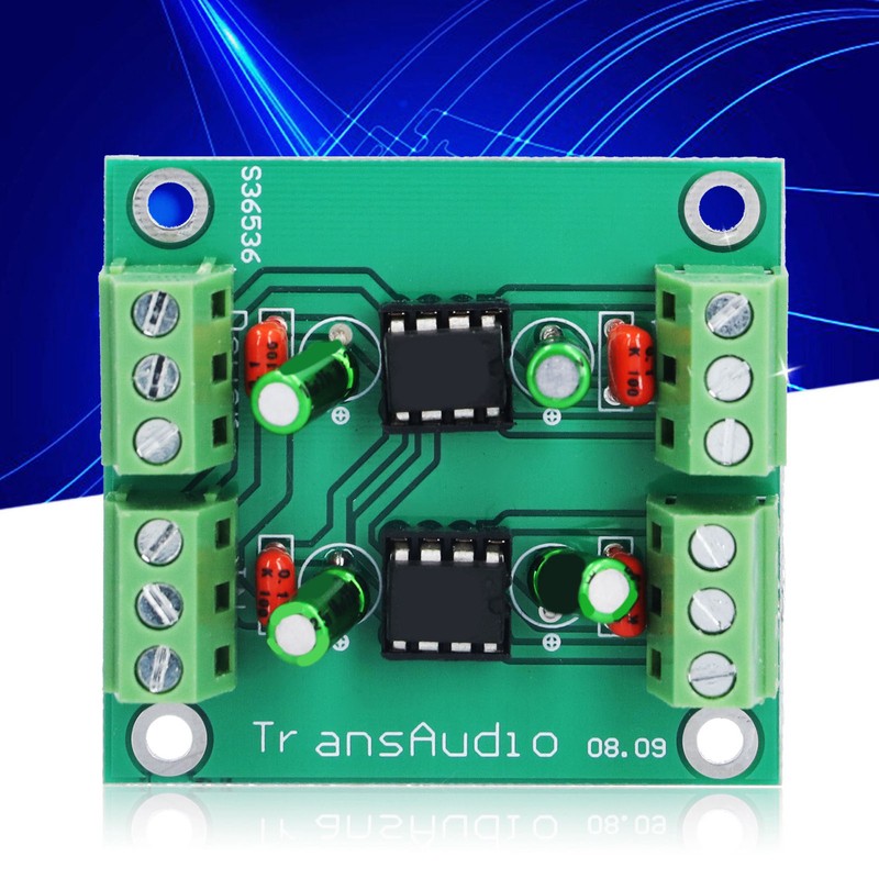 Converter Board DRV134PA Unbalanced to Balanced Low Distortion Dual Channel