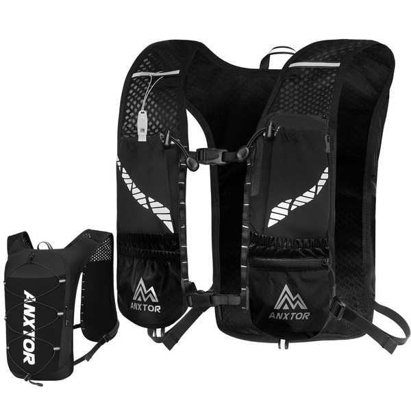 VHUTOU 5L Running Backpack, Trail Backpack, Hydration Vest with 10