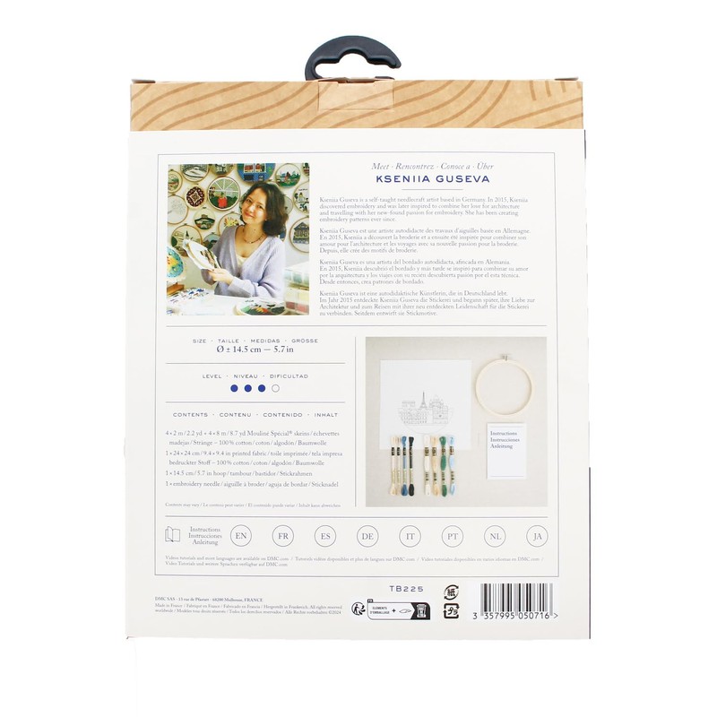 DMC Paris Landmarks - Medium Embroidery Kit