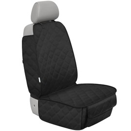 ALLANSING Front Seat Cover for Cars/SUVs/Trucks - Dog Seat Protector with Side Flaps, Tough 900D Waterproof, Protects Against Wear & Dirt, Easy Install, Stay-Put (1-Pack)