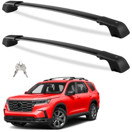 Tuyoung 220lbs Lockable Roof Rack Cross Bars Compatible with Honda Pilot 2023 2024 2025 Sport TrailSport Touring Elite with Raised Rails (Not for LX & EX-L), Aluminum Crossbars Rooftop Racks Carrier