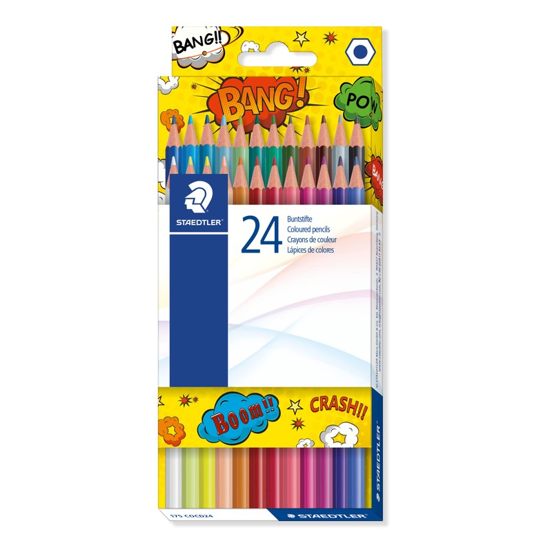Staedtler 175 COCD24 Hexagonal Colouring Pencils (Pack of 24)