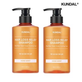 Kundal Brewer's Yeast Hair Loss Shampoo 500ml x 2 (Select Scent) / 쿤달 맥주효모 탈모샴푸 500ml 2개 (향 선택)