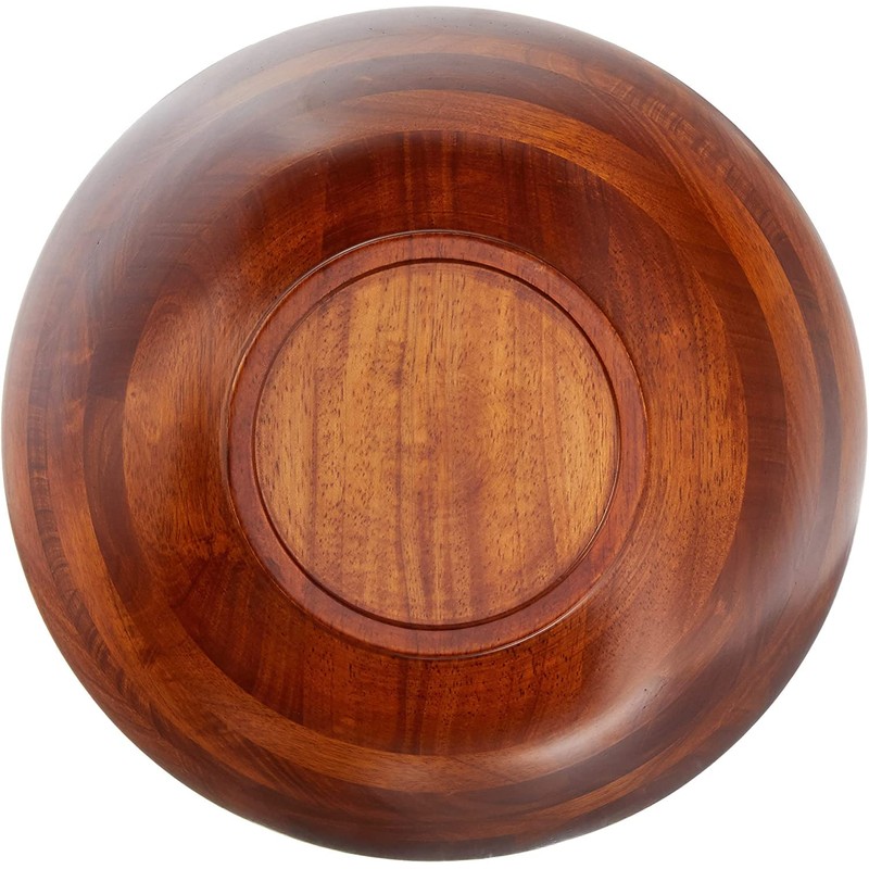 Lipper International Beechwood Cherry Finished Footed Serving Bowl for Fruits