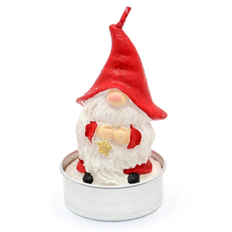 Dekohelden24 Set of 6 gnomes, dimensions of each tea light