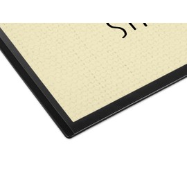 Mr. & Mrs. Panda Children's Desk Mat with Star Sign Lion with Saying - Pastel Yellow