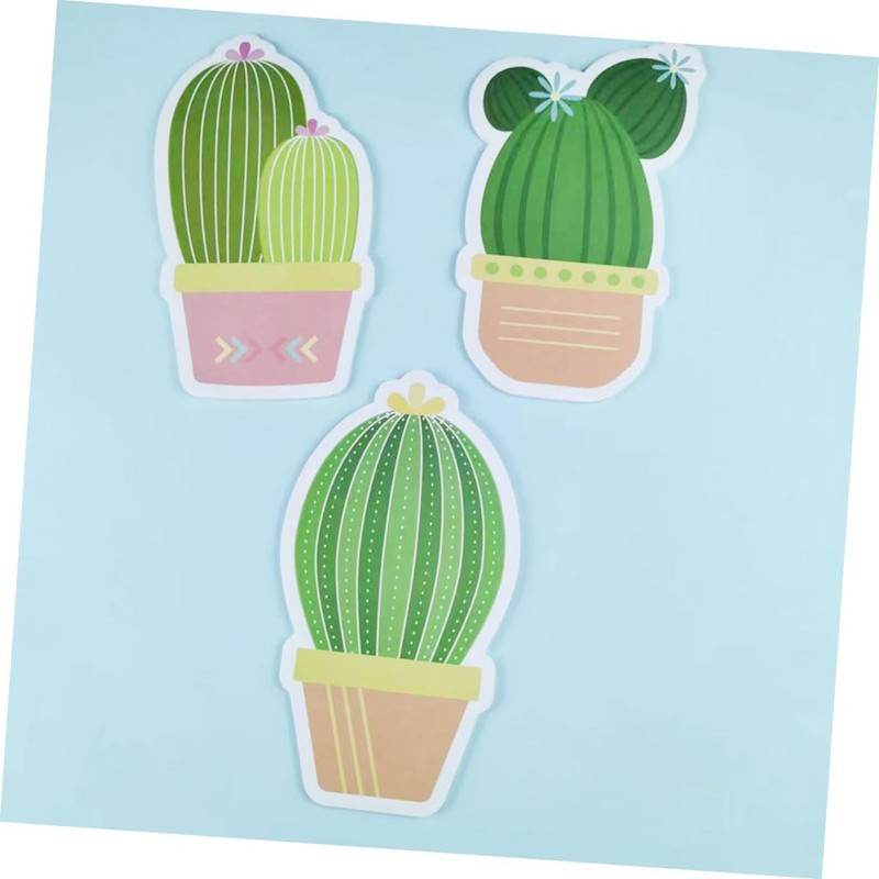 Tofficu Mini Note Pads Cactus Stickers Self-Stick for Nursing School