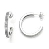 Zoe R Sterling Silver Micro Pave Hand Set Cubic Zirconia