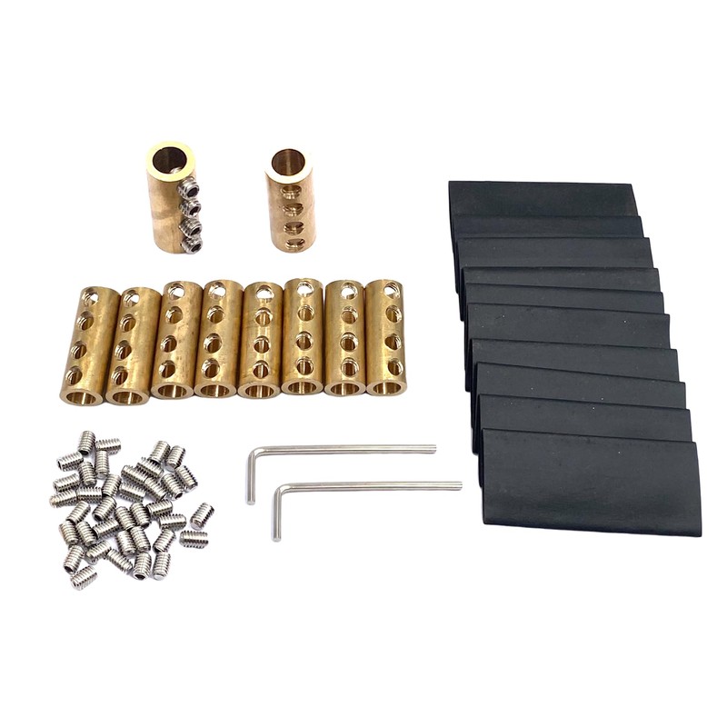 10Pcs 6 Gauge Wire Connectors,Copper 80A 6 AWG Butt Splice