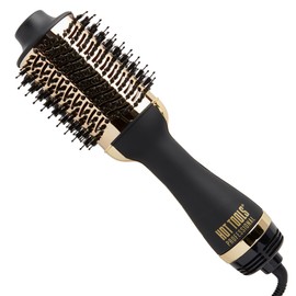 HOT TOOLS HOT TOOLS 24K Gold One-Step Hair Dryer and Volumizer | Style and Dry Quickly with Less Frizz, Professional Blowout with Ease for Shiner, Healthier-Looking Hair