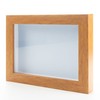 Honey Pecan 4x4 Small Shadow Box Picture Wooden Frame with