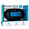 Sharp COMPACT DIGITAL ALARM CLOCK • BATTERY OPERATED Touch Activated