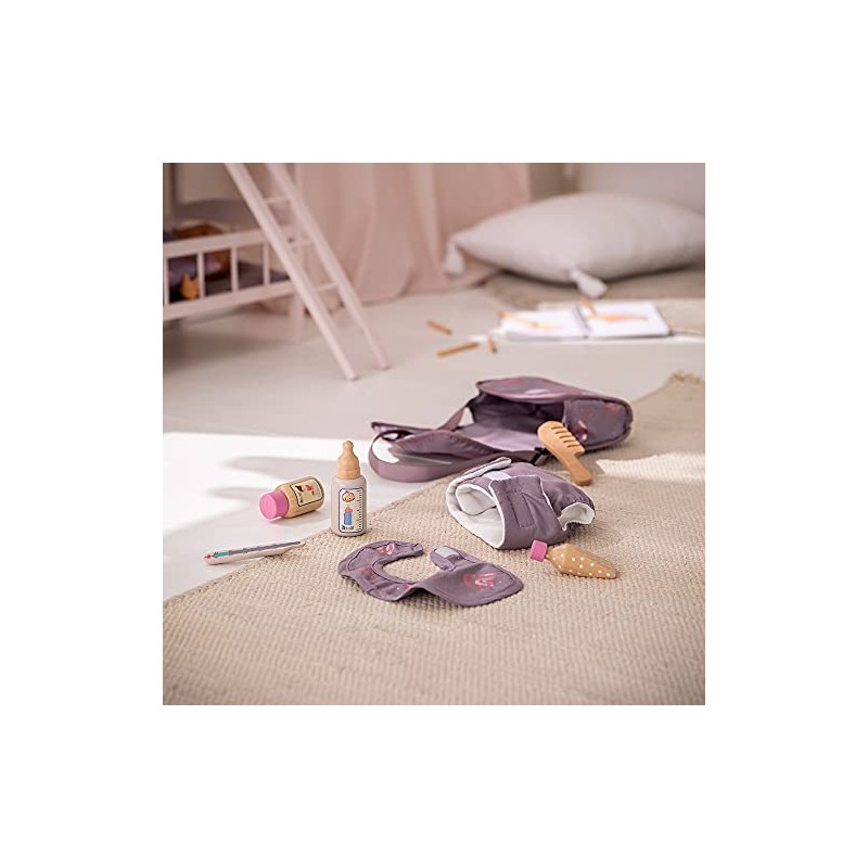 howa 29502 Doll's Changing Bag for Dolls Rainbow Including 7-Piece