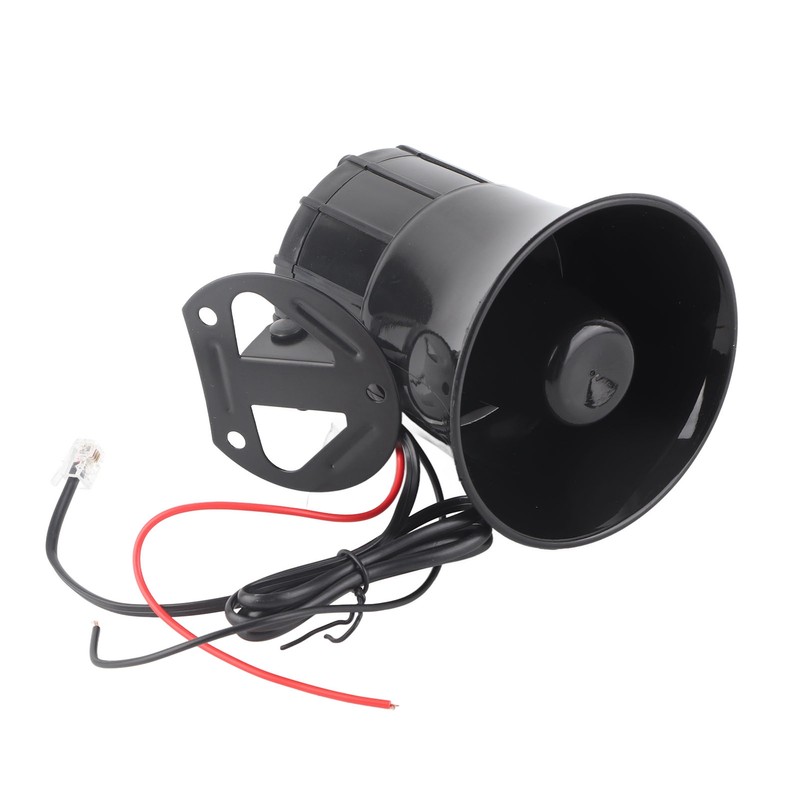 50W 120dB Car Loud Horn 6 Sounds Emergency Warning Alarm