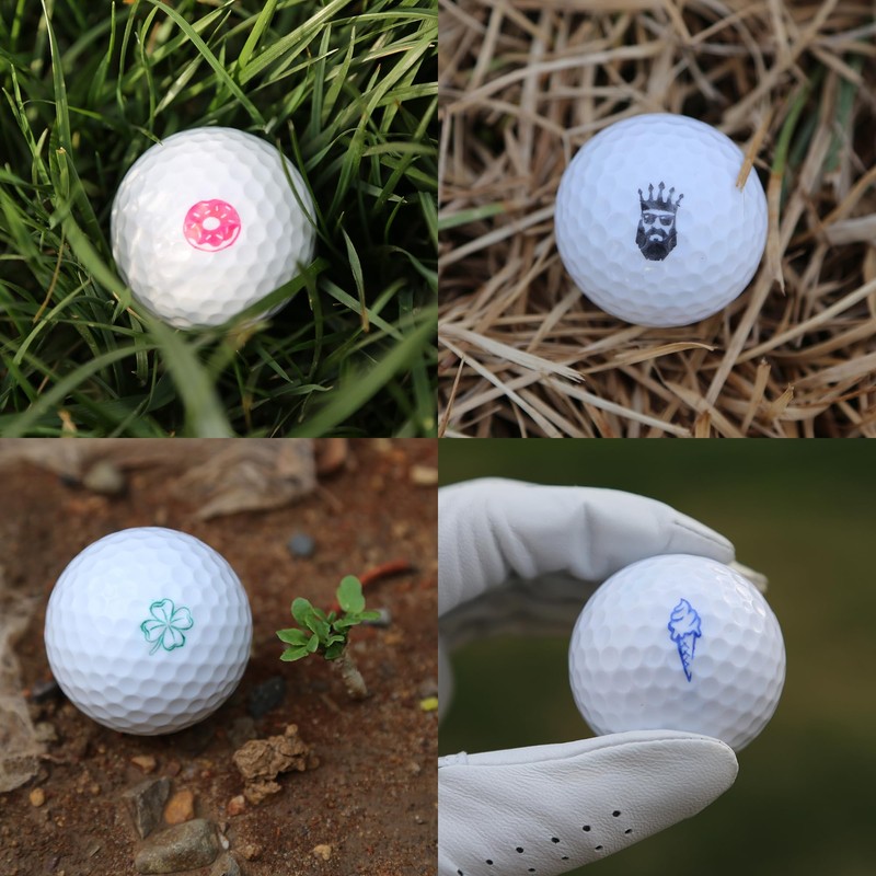 ZEETY Golf Ball Stamp, Golf Ball Stamper, Self-Inking Golf Ball
