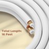 TURBRO 16 Ft. Mini Split Line Set, 1/4" & 1/2"