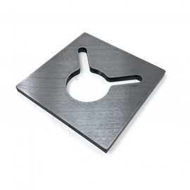 OFFROAD ANONYMOUS Keyhole Double Banjo Eye Plate, Tie Down Hardware, Gray, 5.5 x 5.5 x 0.375 in, 3/8" Thick