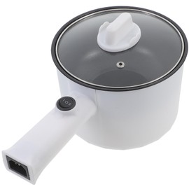 Cabilock Hot Pot Electric, Ramen Cooker, Portable Non-Stick Frying Pan, Electric Pot for Pasta, Steak, Mini Electric Cooker with Dual Power Control for Ramen, Soup