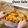JIUMO 9”Round Aluminum Pans, Tin Foil Pans, Recyclable Disposable Containers,