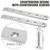 OBELON Heavy Duty Straight Bracket 153x20x3mm Mending Flat Plate Stainless