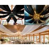 WENSINL White Ceiling Drapes for Weddings Arch Draping Fabric White