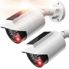 BNT Solar Powered Fake Security Camera, Bullet Shape Fake Surveillance