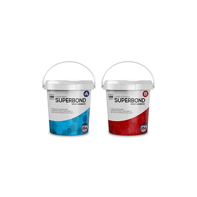 FGCI Super Bond 2 Quart Fast Cure Epoxy Putty, Clear,