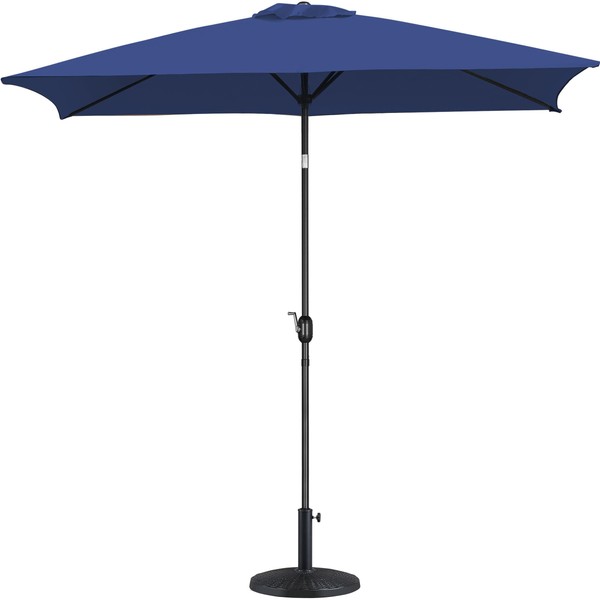Yaheetech 6.5 x 10 FT Rectangular Umbrella with Stand 22lbs