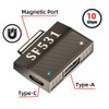 CY Adapter Magnetic to USB3.1 Type-A & 15V Type-C USB-C