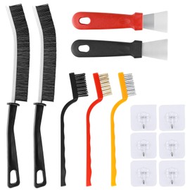 Fugenbürste, Fugenreinigungsbürste mit Harten Borsten, 7-Teiliges Multifunktionale Crevice Cleaning Brush, Reinigungsbürste Schmal für Küchen, Fliesen, Bad, Badezimmer, Ecken, Fensterrahmen