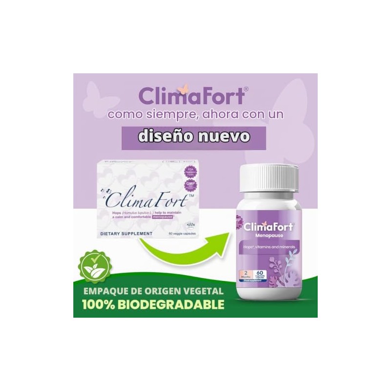ClimaFort, Menopausia, 60 cápsulas