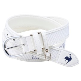 Cox Sportif LG5SBL00L Women's Logo Mesh Belt, 1.4 inches (35 mm), Maximum Length 41.3 inches (105 cm), Sporty Golf, WH00 (white)