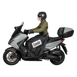 Louis Evo Universal Weather Protection, Leg Protection Scooter / Tarpaulin for Scooters, Up to 60 km/h, Scooter Cover, Waterproof, Thick Lined, Reflective Logo, Neck and Belly Strap