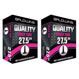 PAIR 27.5" Baldwins Cycle/Bike Inner Tube 27.5" x 2.20 to 2.40 (Fits any 2.20, 2.25, 2.30, 2.35, 2.40 Tyre) Schrader/Car Type Valve (Pack of 2)