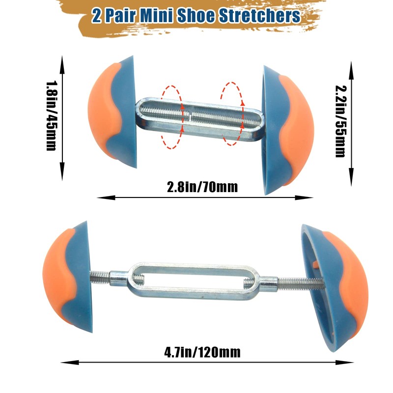 YRMJ 2 Pair Mini Shoe Stretchers for Wide Feet, Shoe